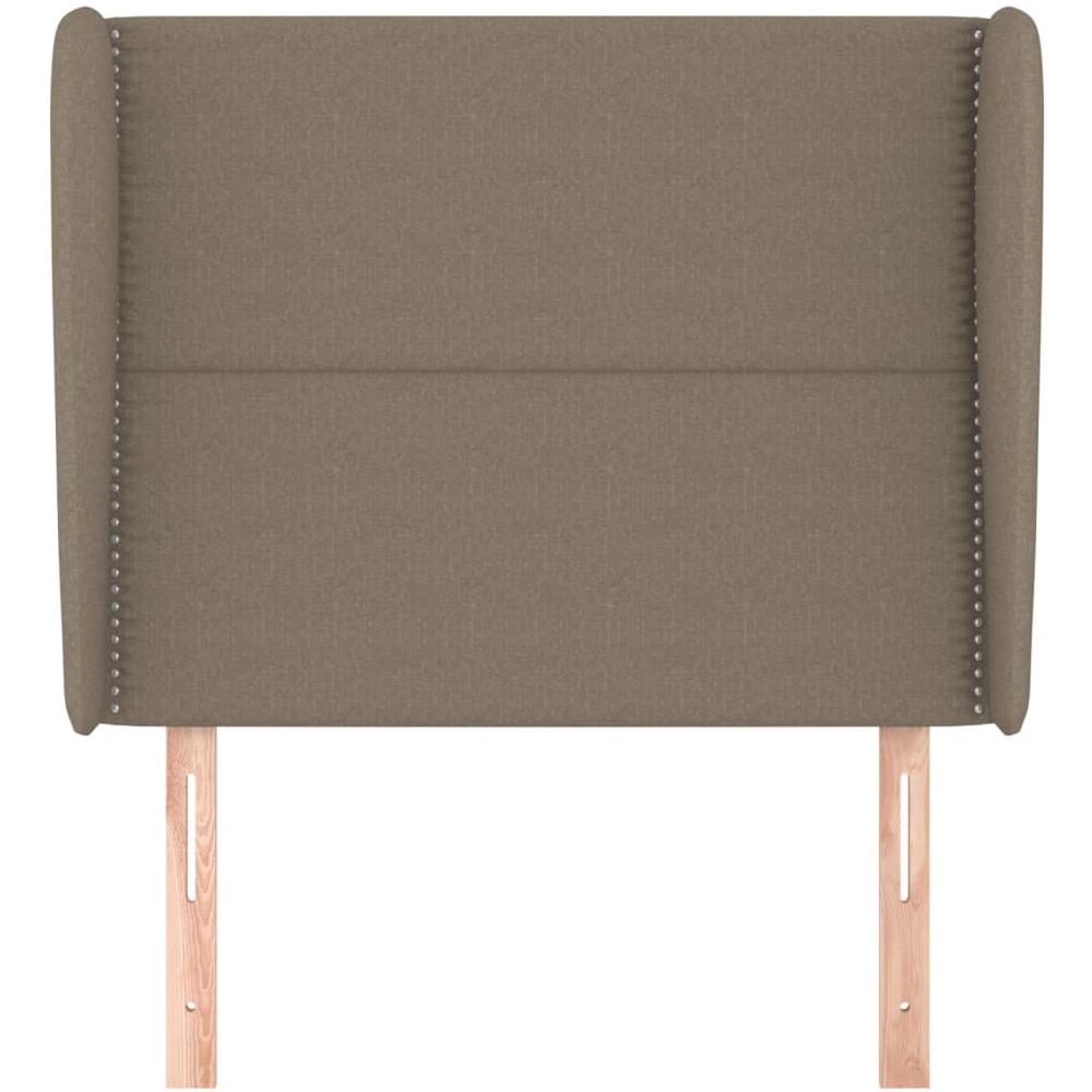 Testiera Ad Orecchio Tortora 83x23x118/128 Cm In Tessuto - Foto 3