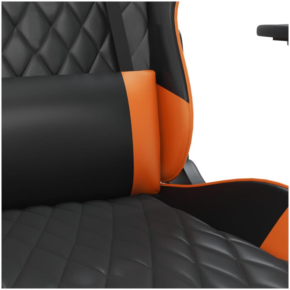 Sedia Da Gaming Nero E Arancione In Similpelle - Foto 2
