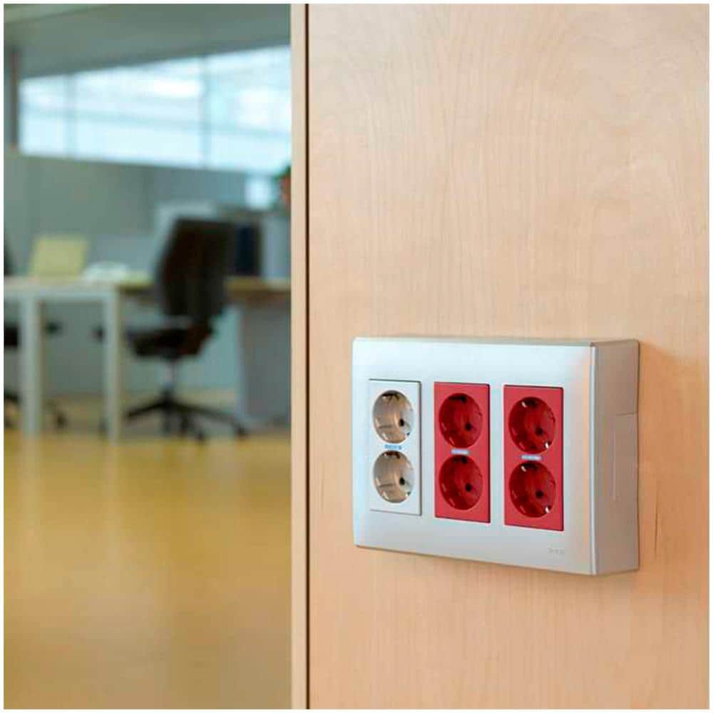 Base Scatola Da Parete Per 3 Elementi Doppi Bianco 500 Cima 51050003-030 Bianco 167x223x50 Mm Pc - Foto 2