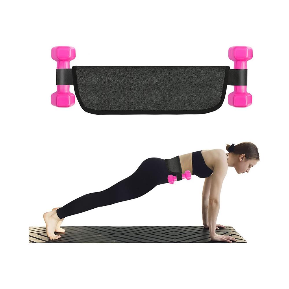 Esercizio Di Fitness Ponderato Per La Cintura In Vita Della Cintura Di Spinta Della Fascia Del Ponte Dell'anca - Foto 2