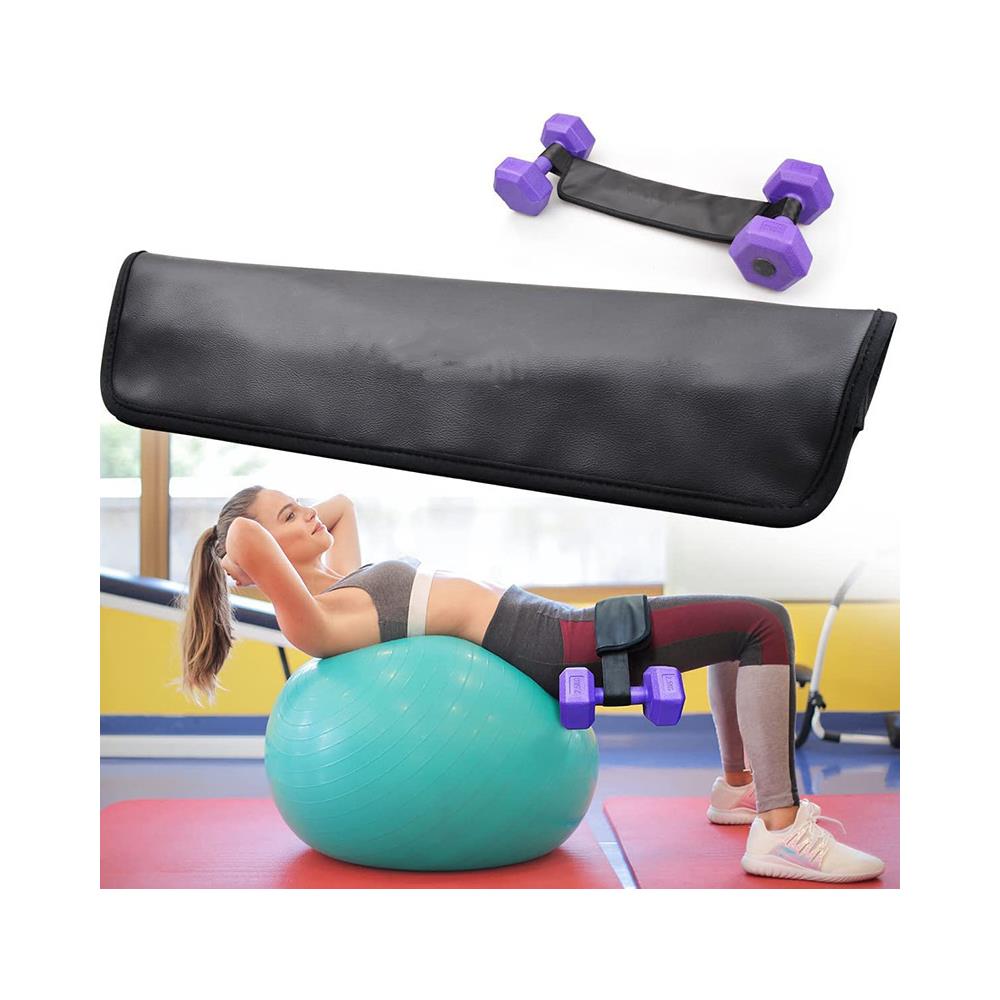 Esercizio Di Fitness Ponderato Per La Cintura In Vita Della Cintura Di Spinta Della Fascia Del Ponte Dell'anca - Foto 4