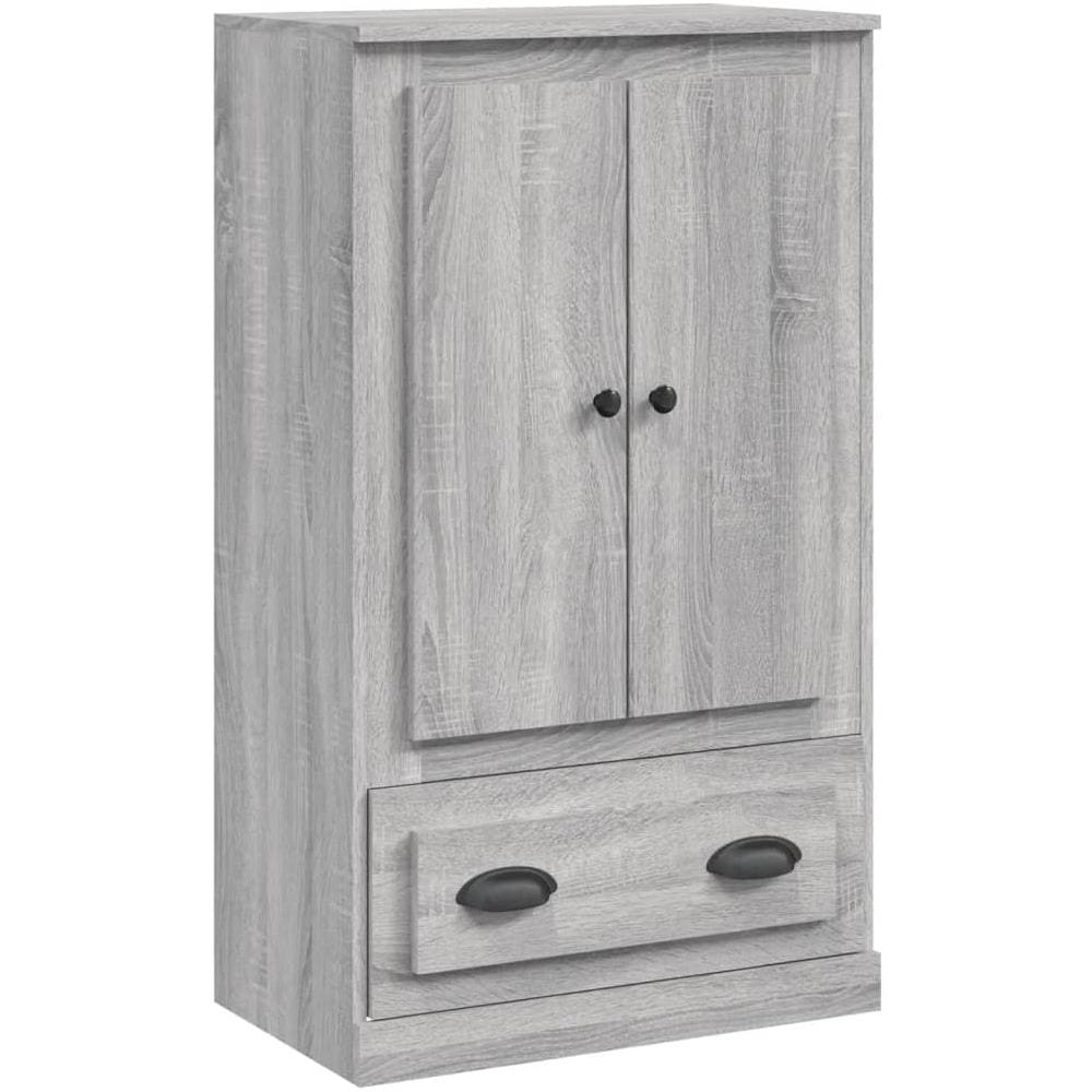 Credenza Grigio Sonoma 60x35,5x103,5 Cm In Legno Multistrato - Foto 2
