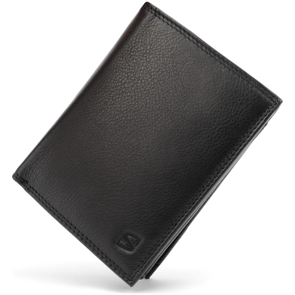 Portafoglio da uomo in pelle premium, ""Manager"", Nero - Foto 1
