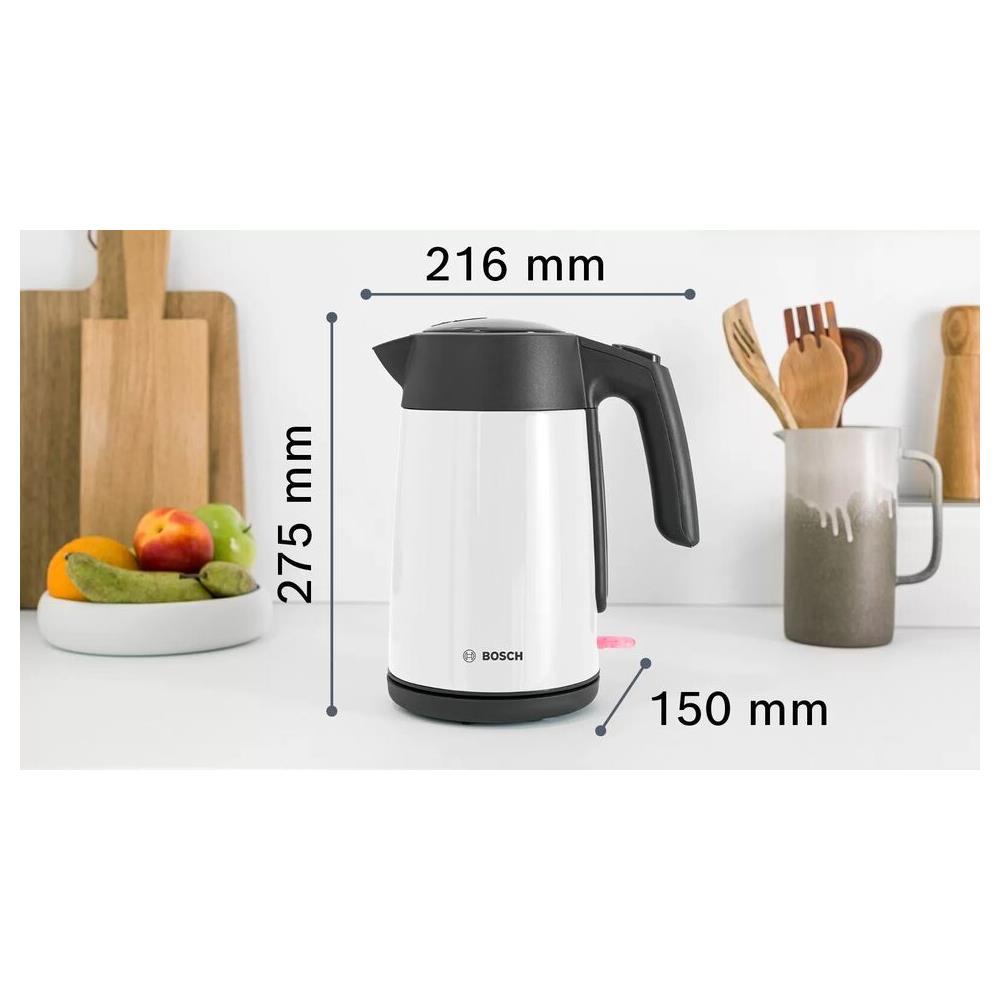 Bollitore Elettrico TWK7L461 Capacità 1,7 L Potenza 2400 W Colore Bianco - Foto 9