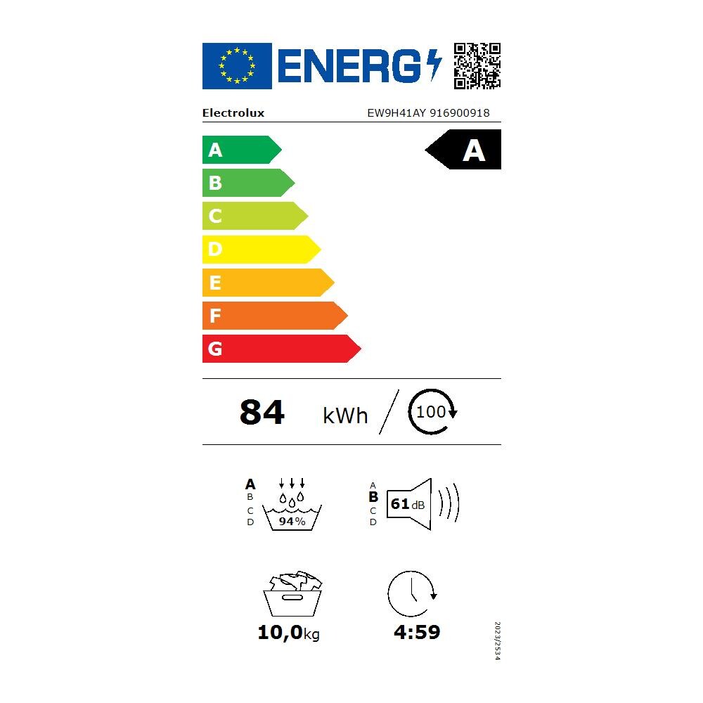 EW9H41AY asciugatrice Libera installazione Caricamento frontale 10 kg Bianco - Foto 2
