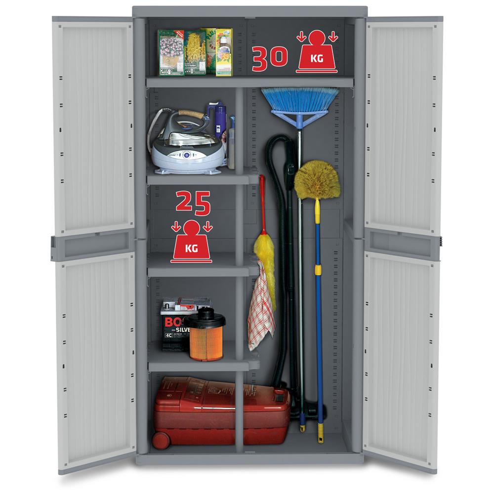 Armadio Jumbo 3900 uw 2 ante e 4 ripiani piccoli e 1 grande L89,7 x P53,7 x H180 - Foto 2