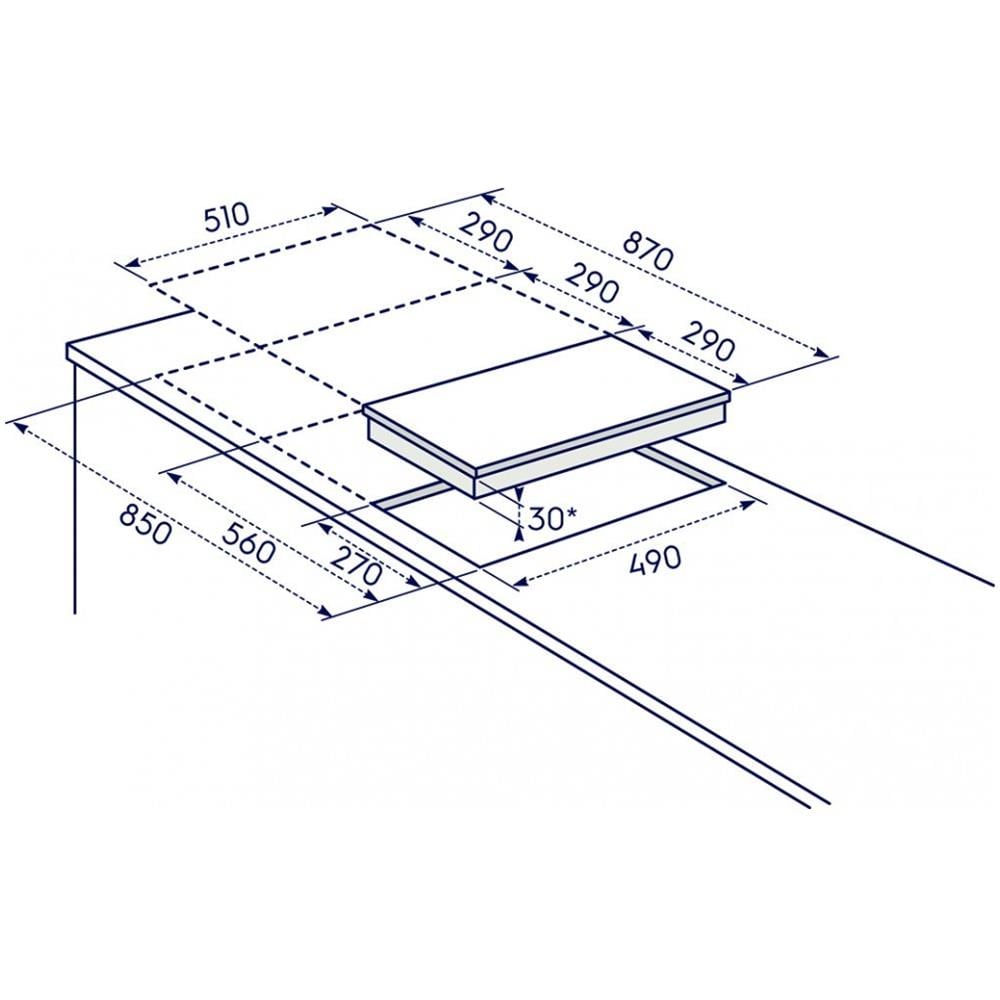 Piano Cottura EGC3322NVK a Gas 2 Fuochi Gas Colore Nero - Foto 4
