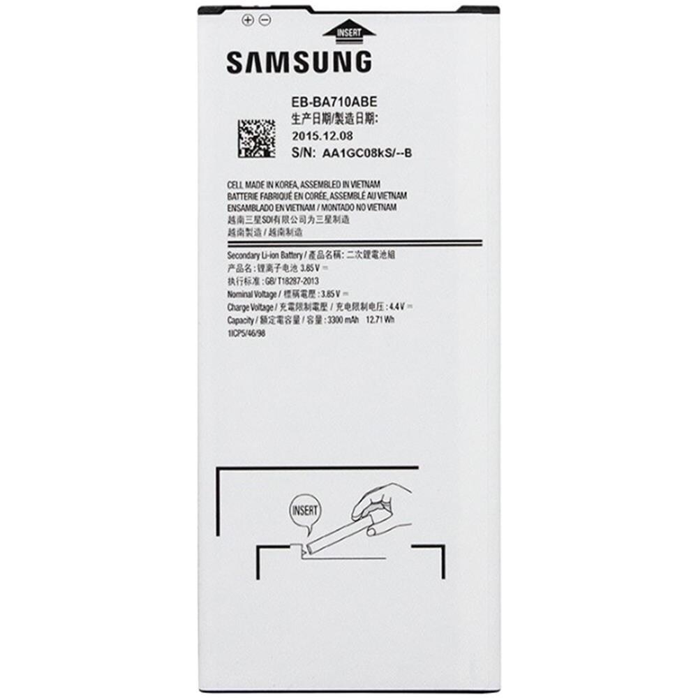Batteria Pila Originale Eb-ba710abe 3300mah Per Galaxy A7 2016 Sm-a710f - Foto 1