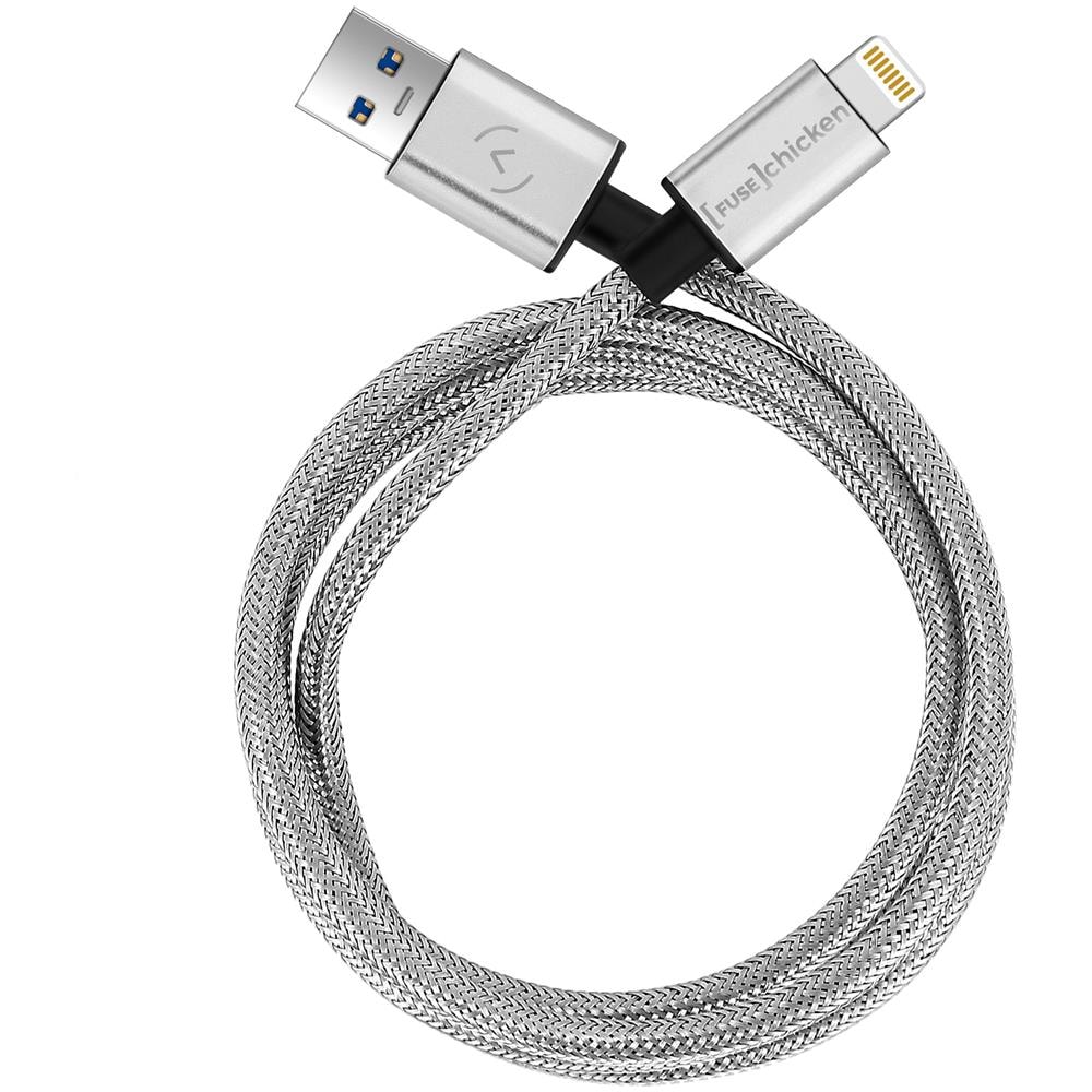 Cavo Lightning Armour Charge Fuse Chicken Acciaio 1m Ricarica Sincronizzazione - Foto 1