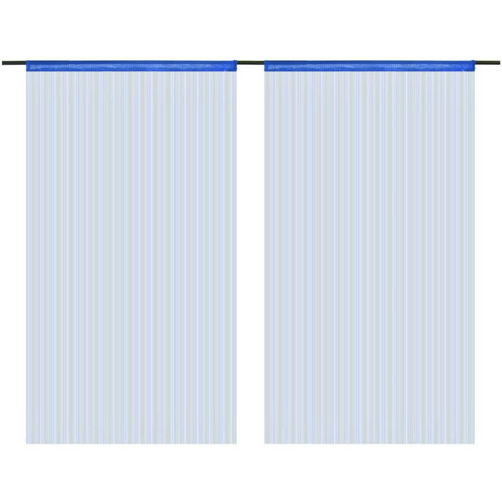 2 Pz Tende A Fili 100x250 Cm Blu - Foto 2