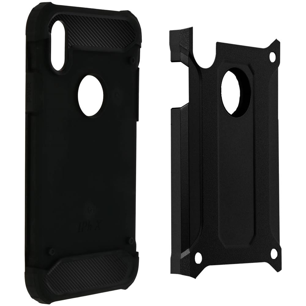 Cover Iphone X / Xs Protezione Antishock Bi-materiale Anti-caduta (1.80m) - Nero - Foto 10