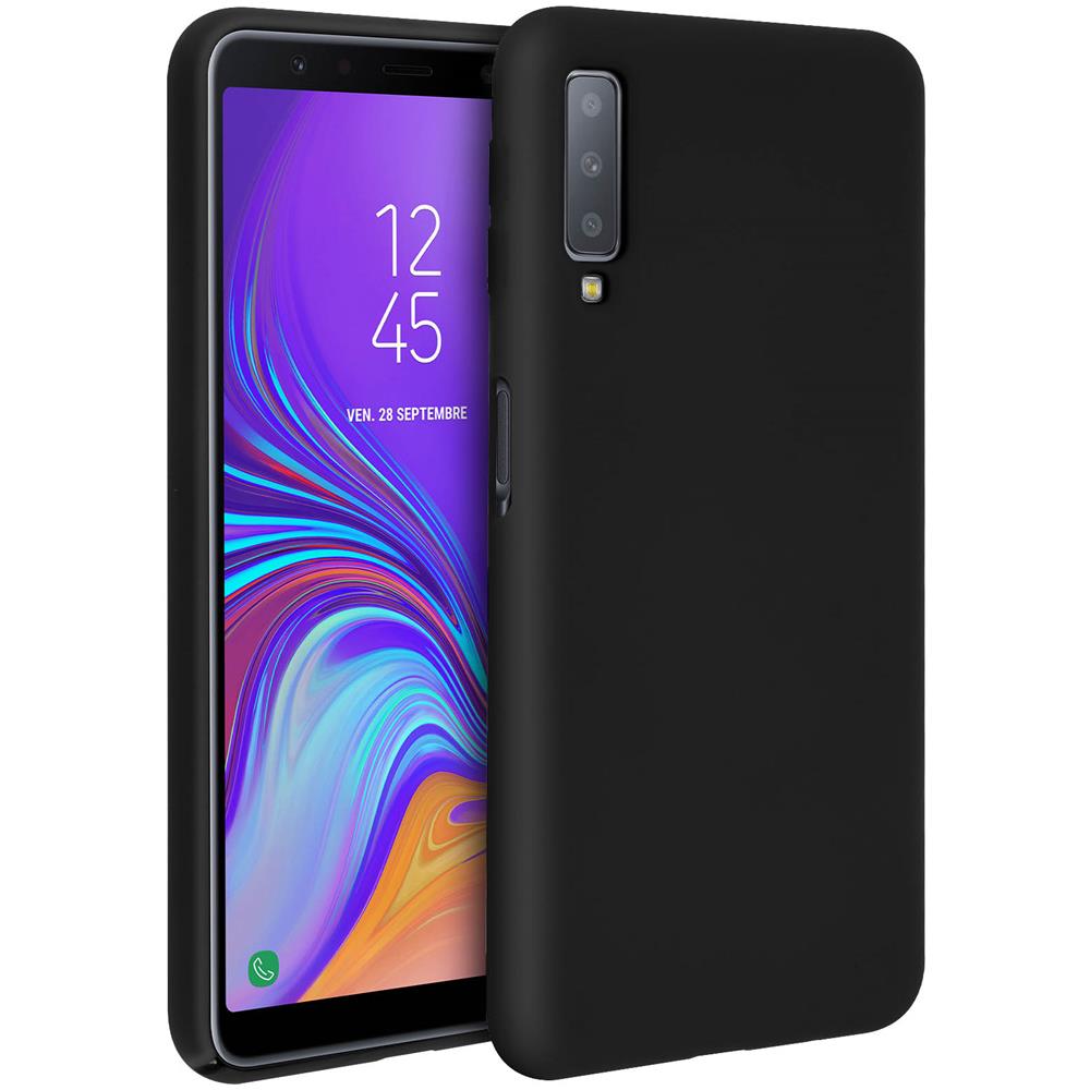 Cover Samsung Galaxy A7 2018 Protezione Rigida Soft Touch - Nero - Foto 2