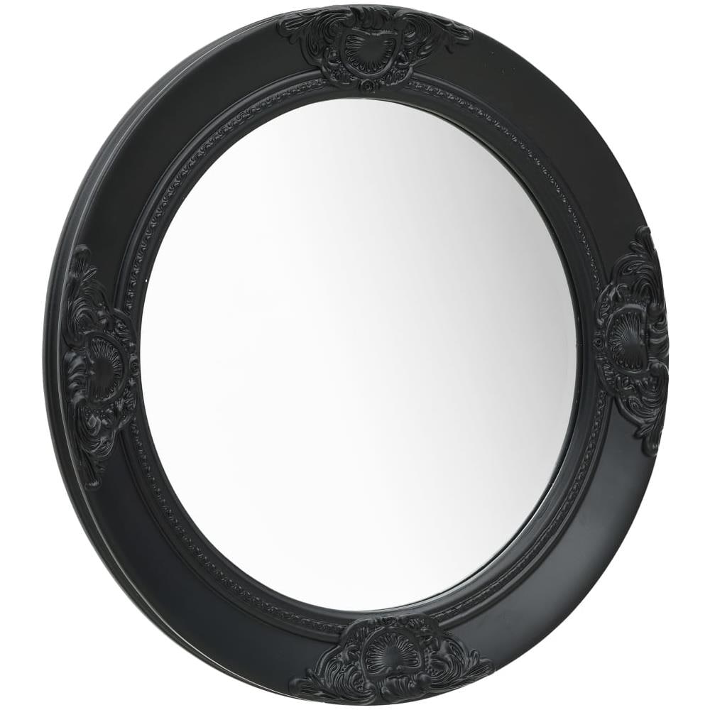 Specchio Da Parete Stile Barocco 50 Cm Nero - Foto 1