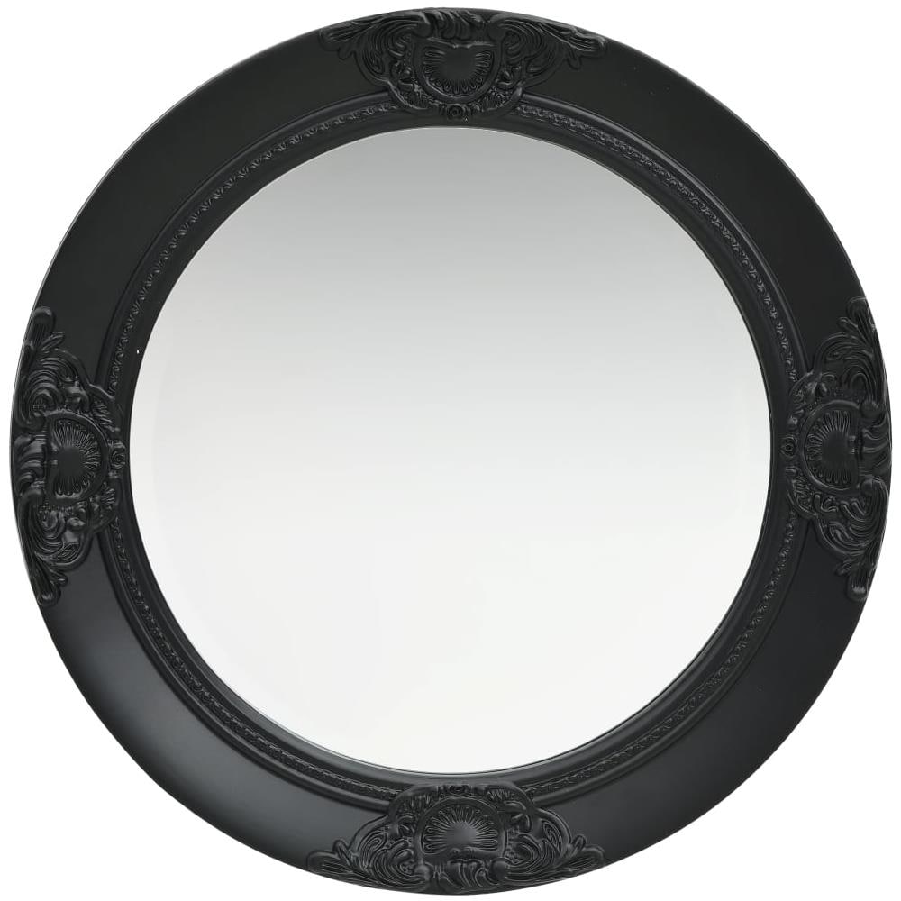 Specchio Da Parete Stile Barocco 50 Cm Nero - Foto 2
