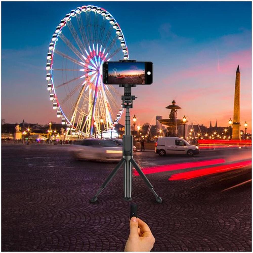 Clickpluspodbk Treppiede Smartphone / fotocamera Di Azione 3 Gamba / gambe Ner - Foto 2