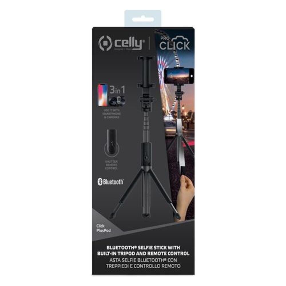 Clickpluspodbk Treppiede Smartphone / fotocamera Di Azione 3 Gamba / gambe Ner - Foto 6