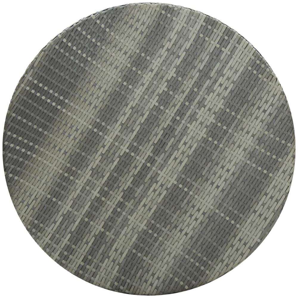 Set da Bar da Giardino 5 pz in Polyrattan Grigio - Foto 3