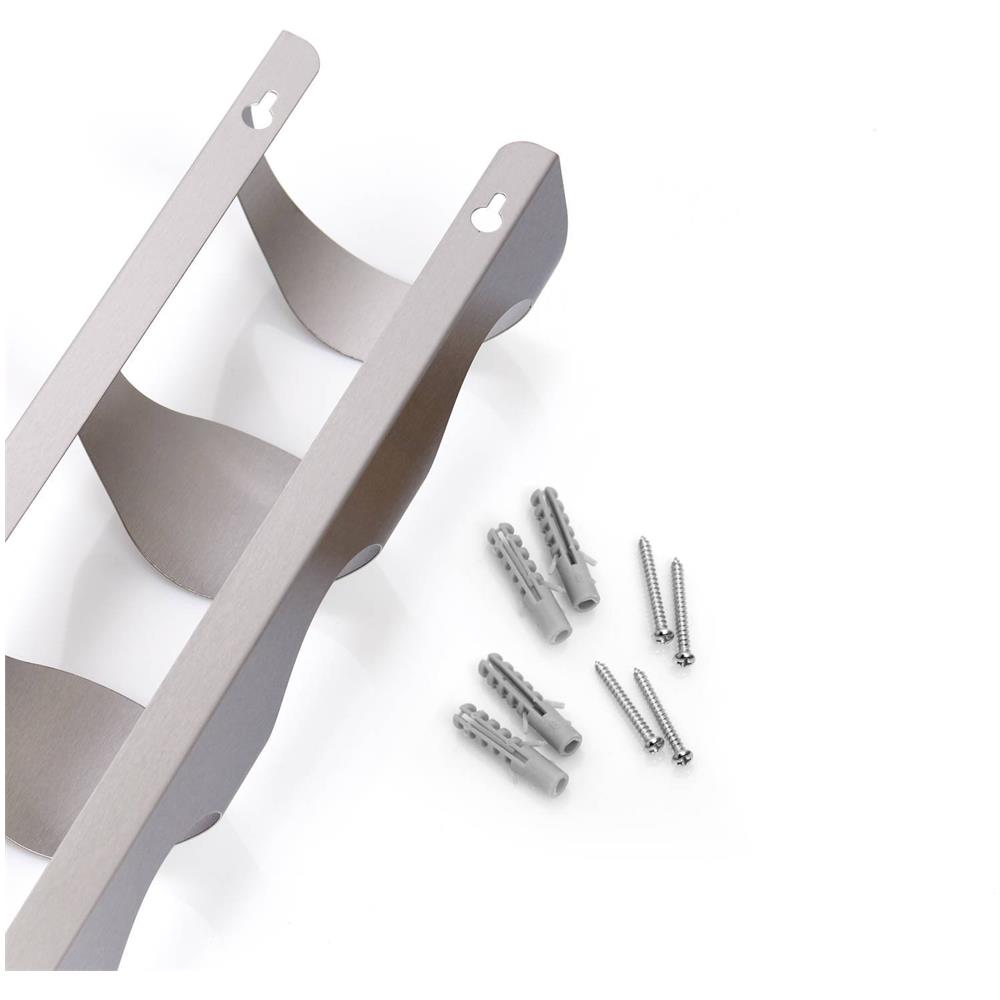 27365 Portabottiglie, Argento, 45x9.8 x 11.7 cm - Foto 3