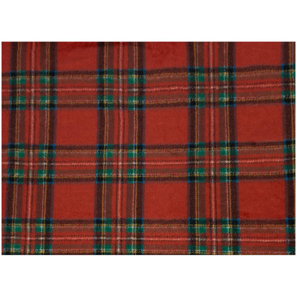 Plaid Divano Tartan Scozzese A Quadri Coperta Inverno Calda Morbida 1 Piazza Bordeaux - Foto 2