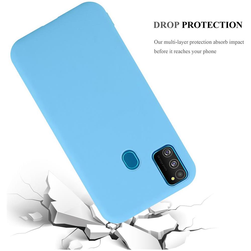 Custodia Compatibile Con Samsung Galaxy M30s / M21 In Candy Blu - Coperchio Protettivo In Silicone Tpu Flessibile - Foto 8