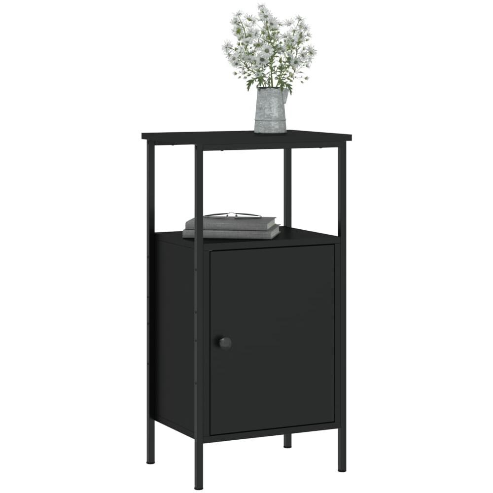 Comodini 2 Pz Neri 41x31x80 Cm In Legno Multistrato - Foto 3