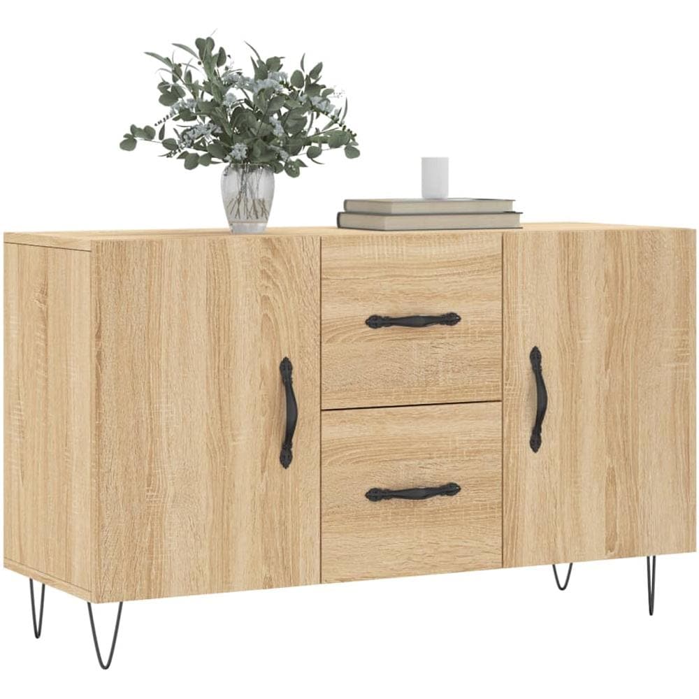 Credenza Rovere Sonoma 100x36x60 Cm In Legno Multistrato - Foto 3