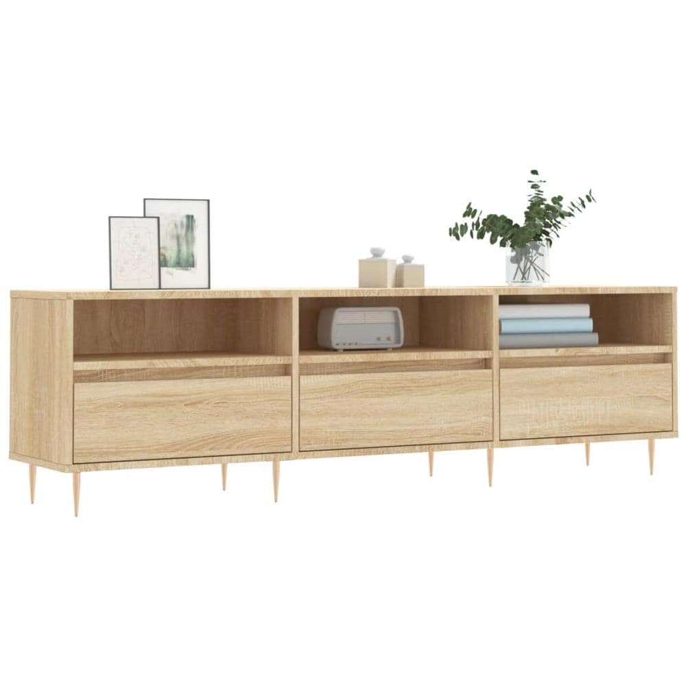 Mobile Porta Tv Rovere Sonoma 150x30x44,5 Cm Legno Multistrato - Foto 3