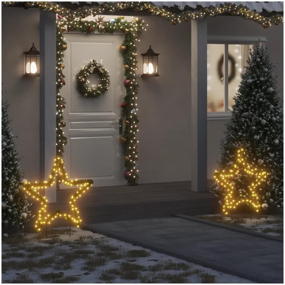 Decorazione Luminosa Natalizia Con Picchetti Stella 115led 85cm - Foto 1