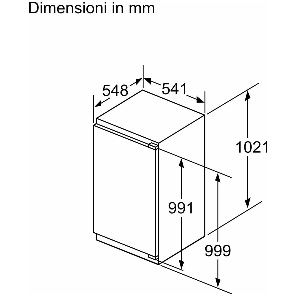 Frigorifero Monoporta da Incasso KIR31VFE0 Eco Airflow Classe E Capacità Netta 165 Litri - Foto 11