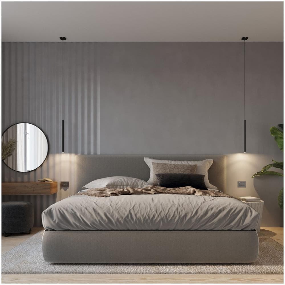 Sollux Lighting Lampada A Sospensione Pastelo 5p Nero Sl.1176 - Moderno Lampade A Sospensione Nero 110x25x25 Cm - Foto 1