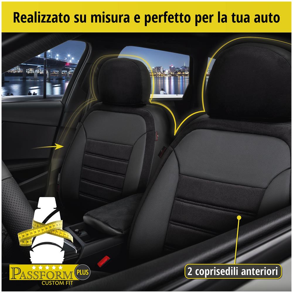 Coprisedili Bari Per Audi A3 (8p1) 05/2003-12/2013, 2 Coprisedili Per Sedili Sportivi - Foto 7