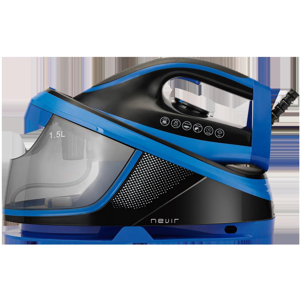 Ferro da Stiro con Caldaia NVR-3600EP Piastra in Ceramica Potenza 2200 Watt Colore Blu - Foto 2