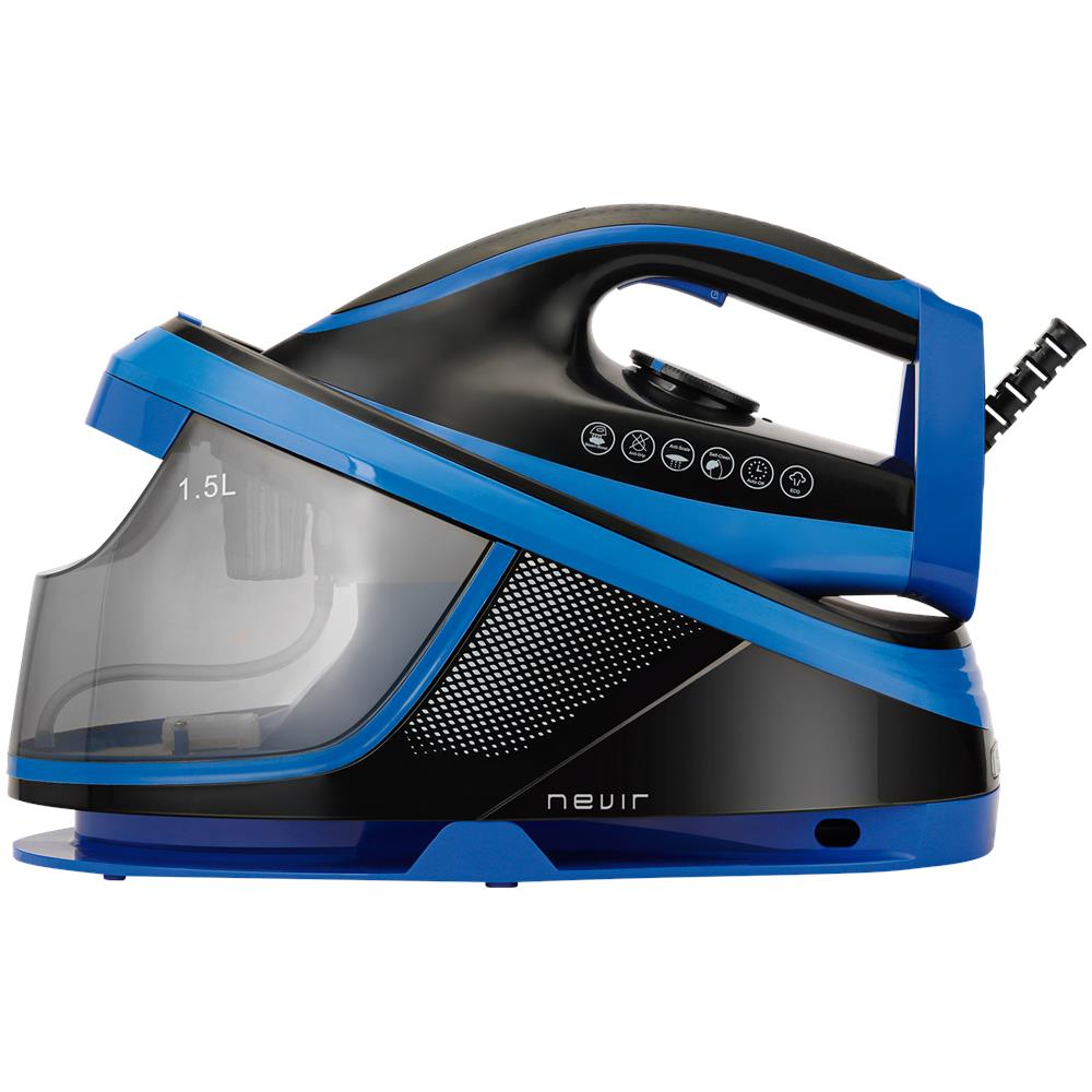 Ferro da Stiro con Caldaia NVR-3600EP Piastra in Ceramica Potenza 2200 Watt Colore Blu - Foto 1