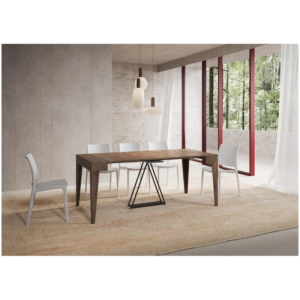 Consolle allungabile 90x42/198 cm Zima Small noce - Foto 3