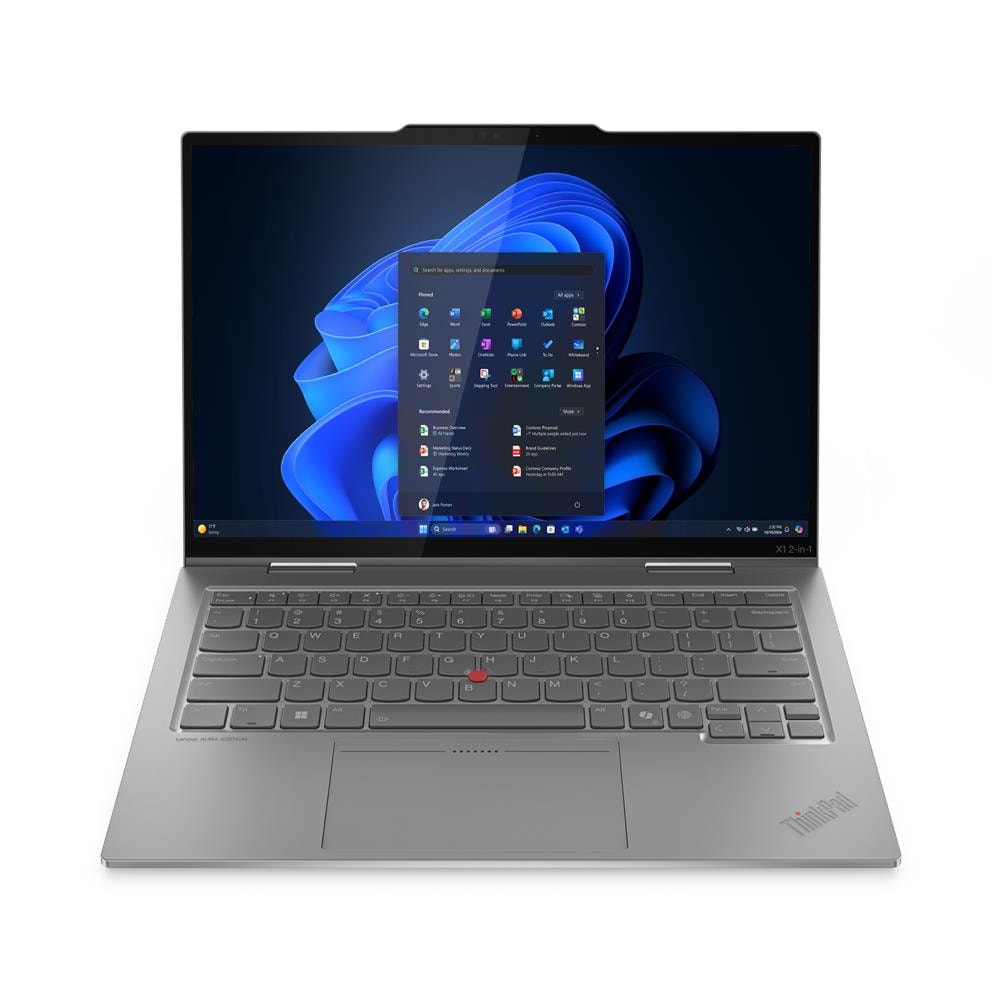 ThinkPad X1 2-in-1 Gen 10 Aura Edition Intel Core Ultra 7 255U Ibrido (2 in 1) 35,6 cm (14") Touch screen WUXGA 32 GB LPDDR5x-SDRAM 1 TB SSD Wi-Fi 6E (802.11ax) Windows 11 Pro Tedesco Grigio - Foto 1