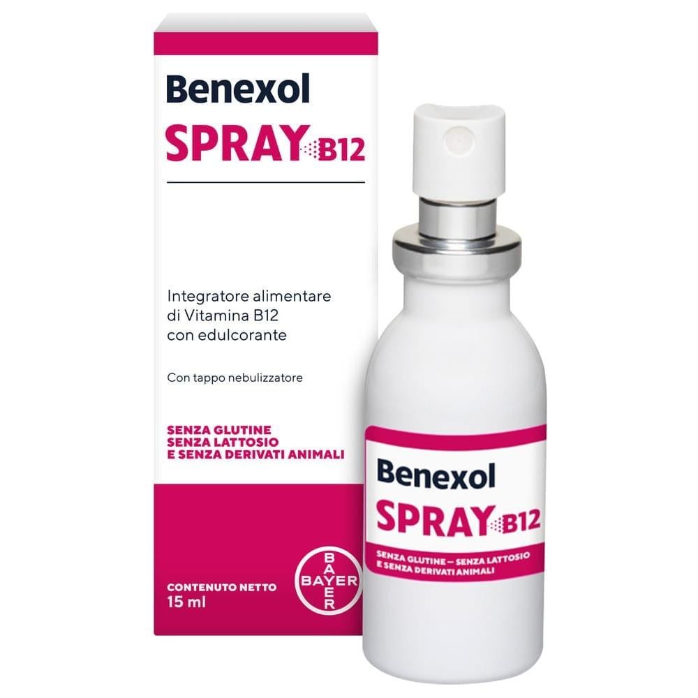 Benexol Spray Integratore Alimentare con Vitamina B12 Ad Alto Dosaggio, con Edulcorante, Flacone da 15ml - Foto 2