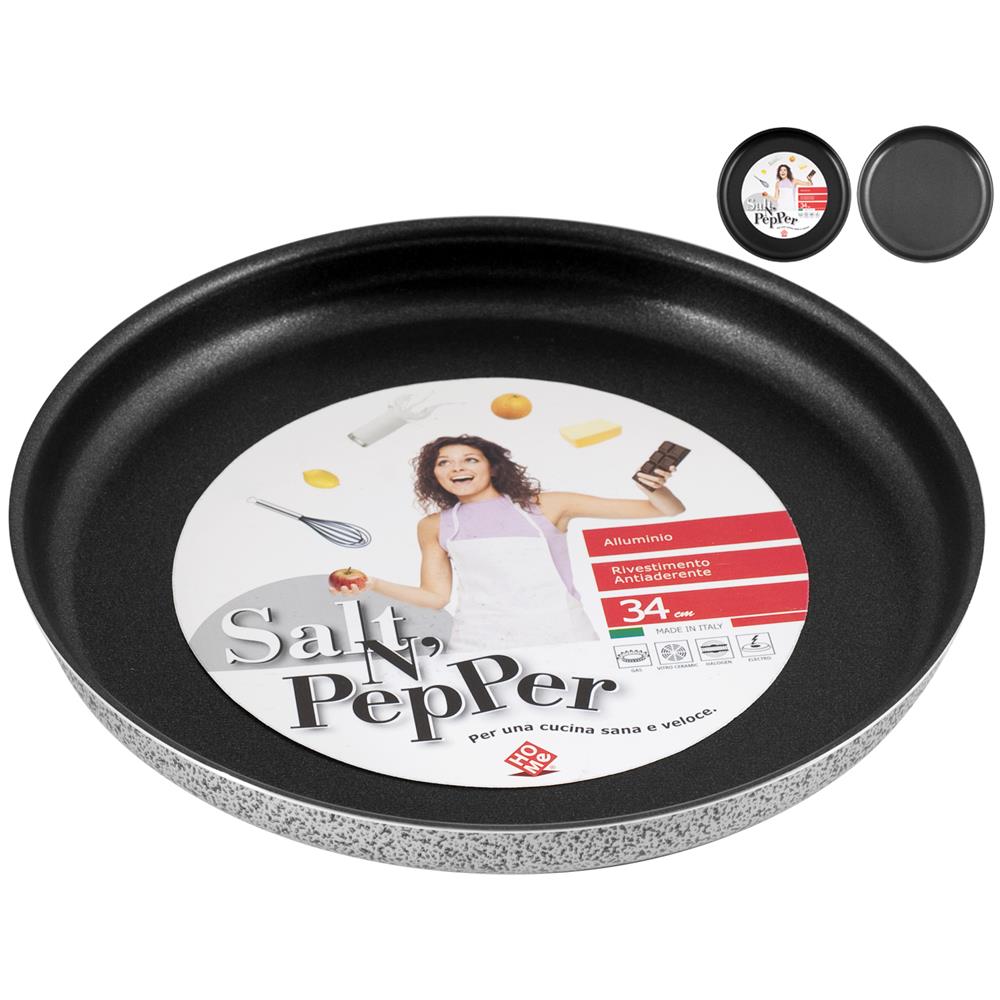 Tortiera Bassa Antiaderente Diametro 34 cm - Linea Salt Pepper - Foto 1