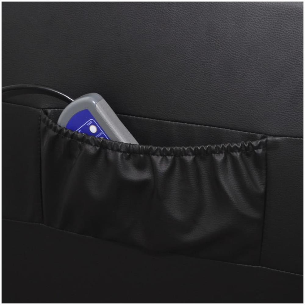 Poltrona Massaggiante Nera in Similpelle - Foto 7