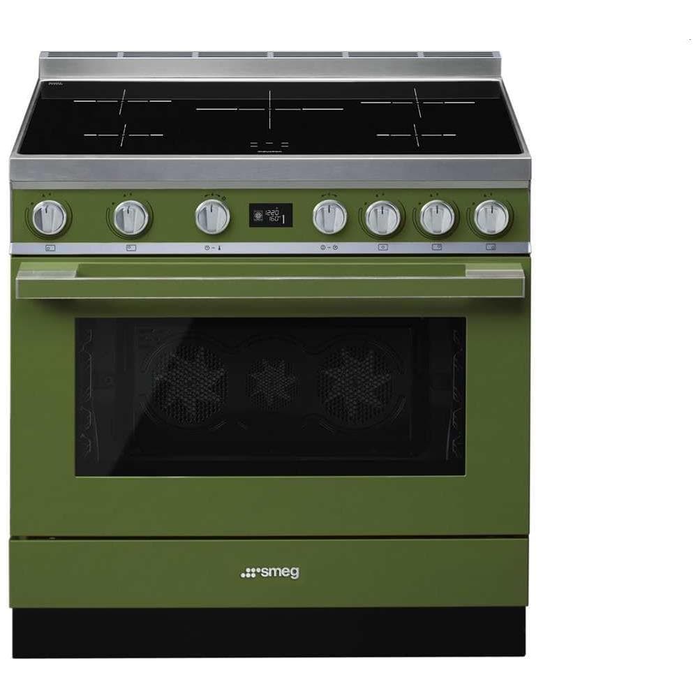 Cucina Elettrica CPF9IPOG 5 Zone di Cottura Forno Elettrico Dimensione 90 x 60 cm Colore Oliva - Foto 6
