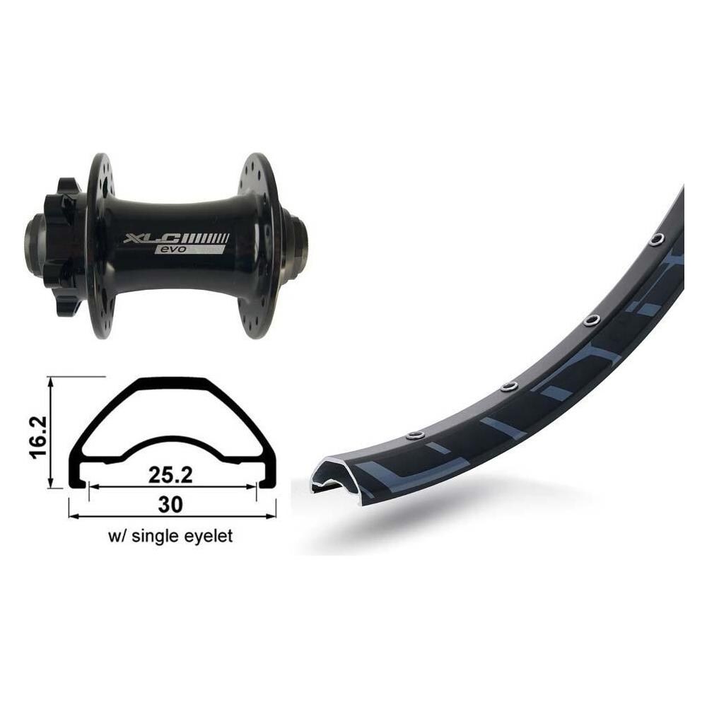 Ruote 27.5´´ Rodi Ready 25 Disc And Fw Disc 6 Holes Ricambi Dei Componenti One Size - Foto 2