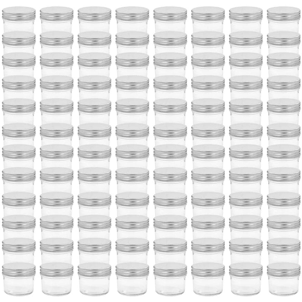Vaso Per Marmellata In Vetro Coperchio Argento 96 Pz 110 Ml - Foto 2