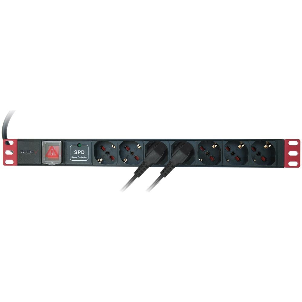 Multipresa Da Rack 19'' 7 Posti Con Limitatore Da Sovratensioni - Foto 3