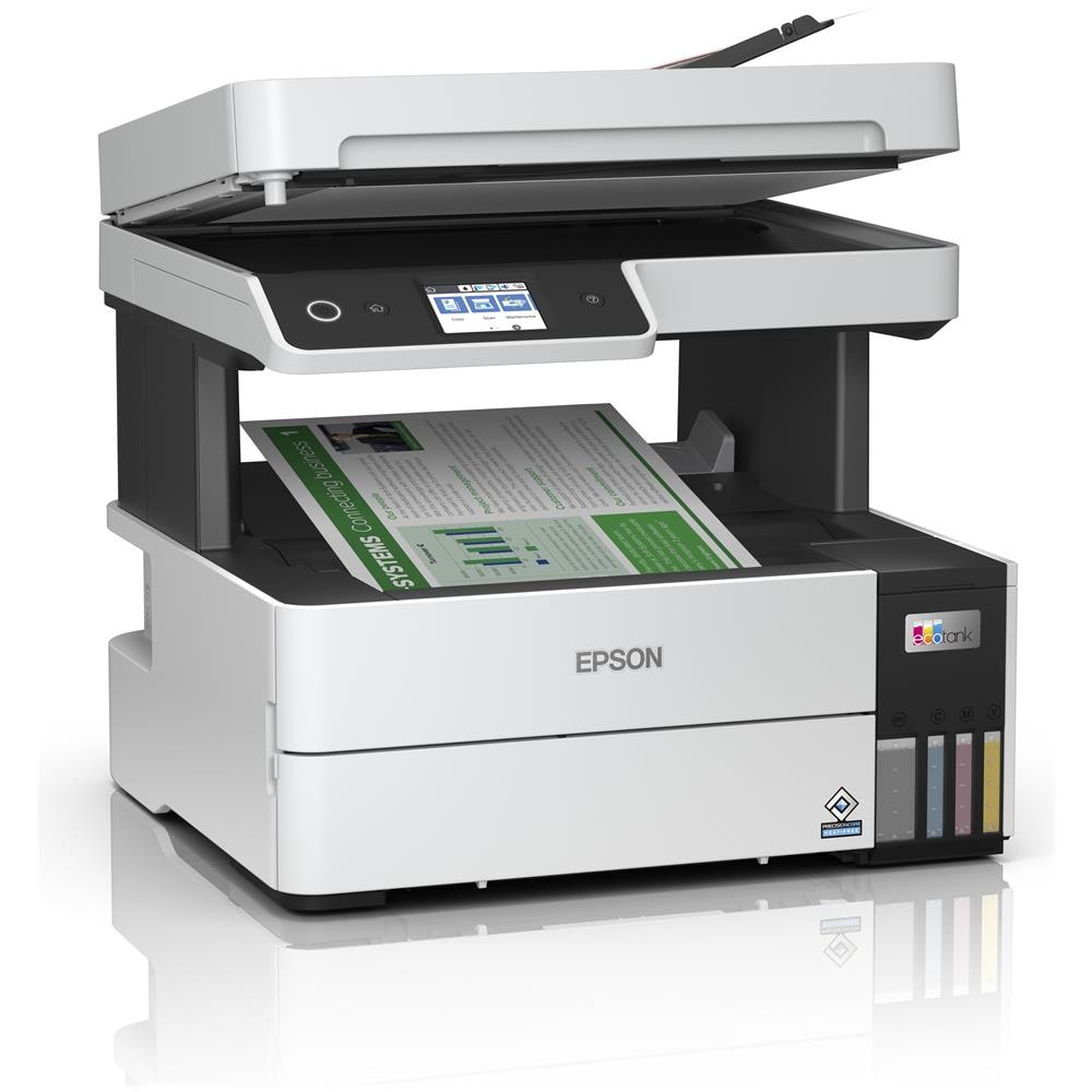 Stampante Multifunzione EcoTank ET-5150 Inkjet a Colori Stampa Copia Scansione A4 37 ppm (B /N) 23 ppm (a Colori) Wi-Fi / Ethernet / USB - Foto 2
