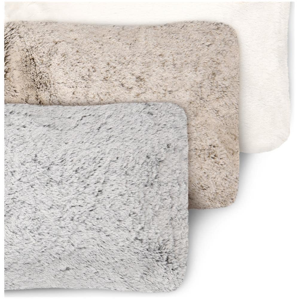 Calda Della Bottiglia Di Acqua Con La Copertura Premium Faux Fur Copertina Grande Capacit 2l Marrone Bianco Grigio - Foto 4