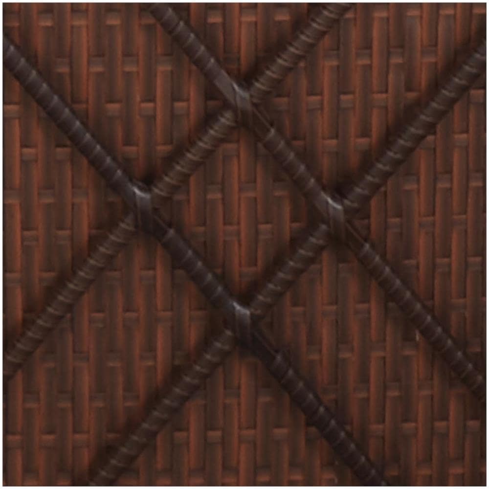 Lettini Prendisole con Tavolino 3 pz in Polyrattan Marrone - Foto 2