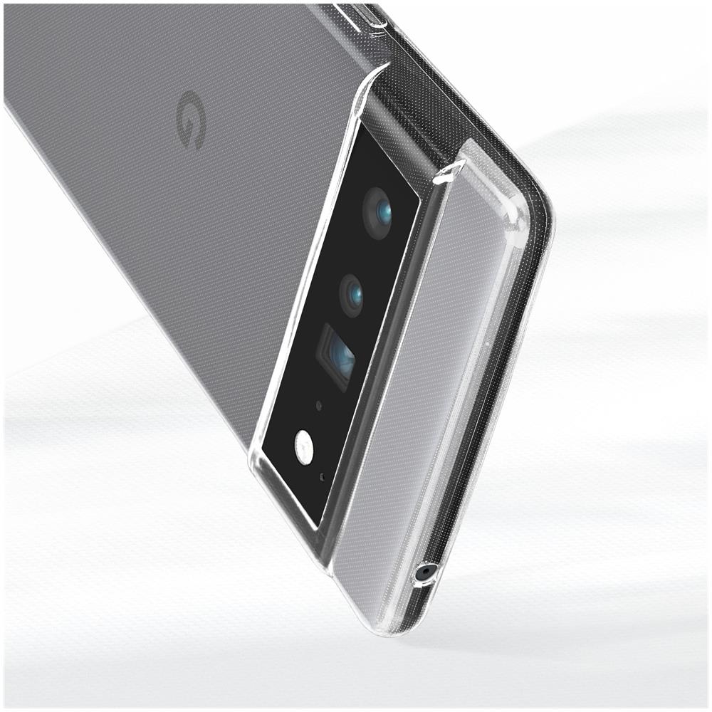 Cover Silicone Flessibile Google Pixel 6 Pro + Vetro Temperato Bordo Nero - Foto 5