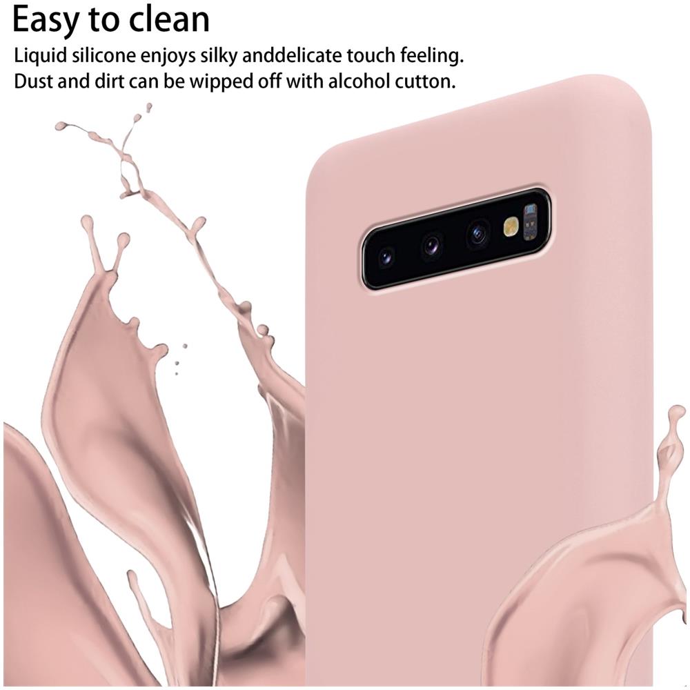Catena Di Telefoni Cellulari Compatibile Con Samsung Galaxy S10 Plus In Liquid Rosa - Coperchio Di Protezione In Silicone Con Cordino Regolabile In Lunghezza - Foto 2