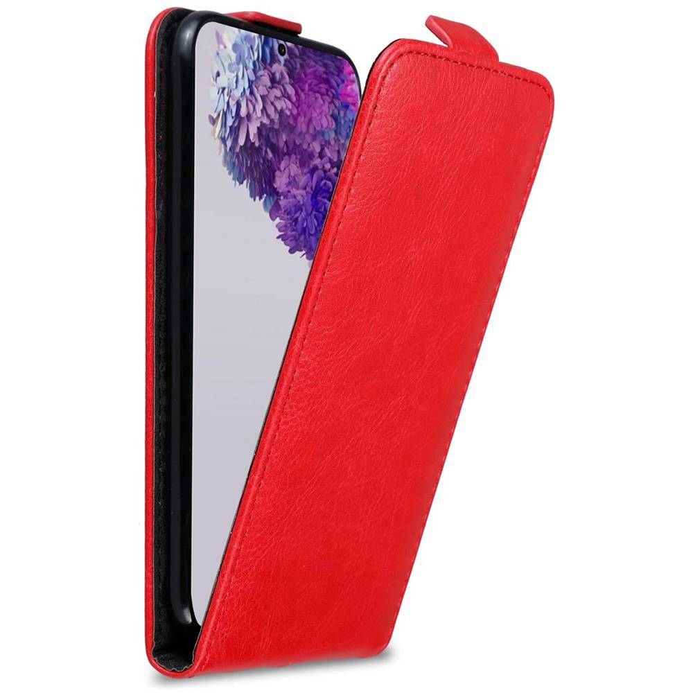 Custodia Compatibile Con Samsung Galaxy S20 Ultra In Rosso Mela - Coperchio Protettivo In Design Flip Con Chiusura Magnetica - Foto 1