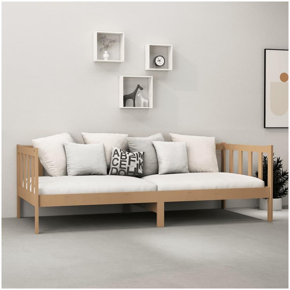 Divano Letto Con Materasso 90x200 Cm Miele In Massello Di Pino - Foto 3