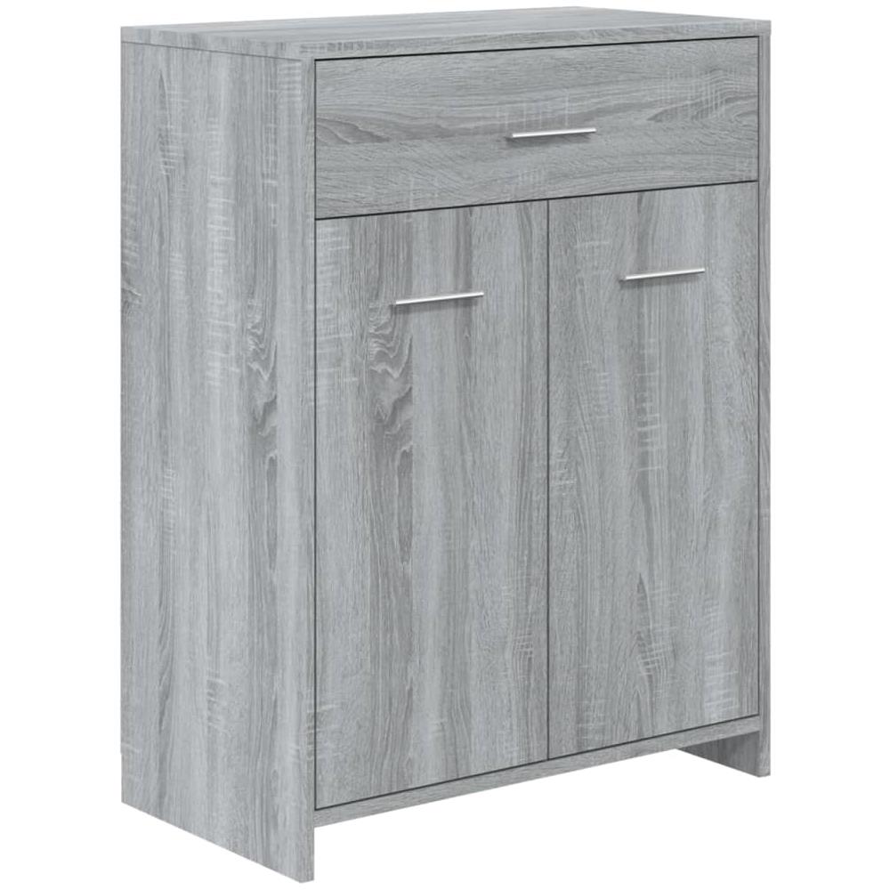 Armadietto Bagno Grigio Sonoma 60x33x80 cm in Legno tecnico - Foto 2